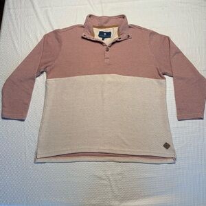 The Southern Shirt Company Two-Tone Sweatshirt - Pink and Cream